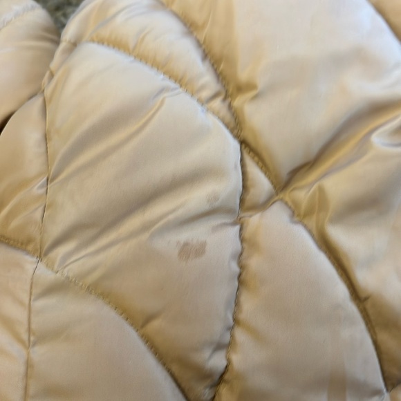 DKNY Taupe Fleece-Lined Jacket Hooded Puffer Jacket winter jacket Size - Picture 11 of 16